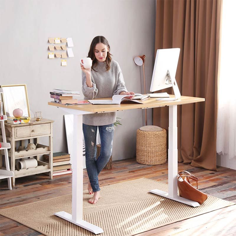 OfficeOne Adjustable Table, Three Segment, Dual Motor
