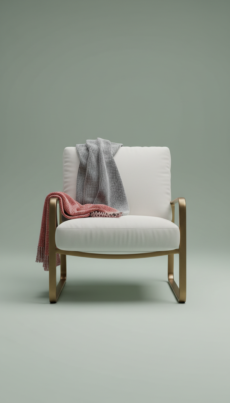 Lounge Chair in Cloud White
