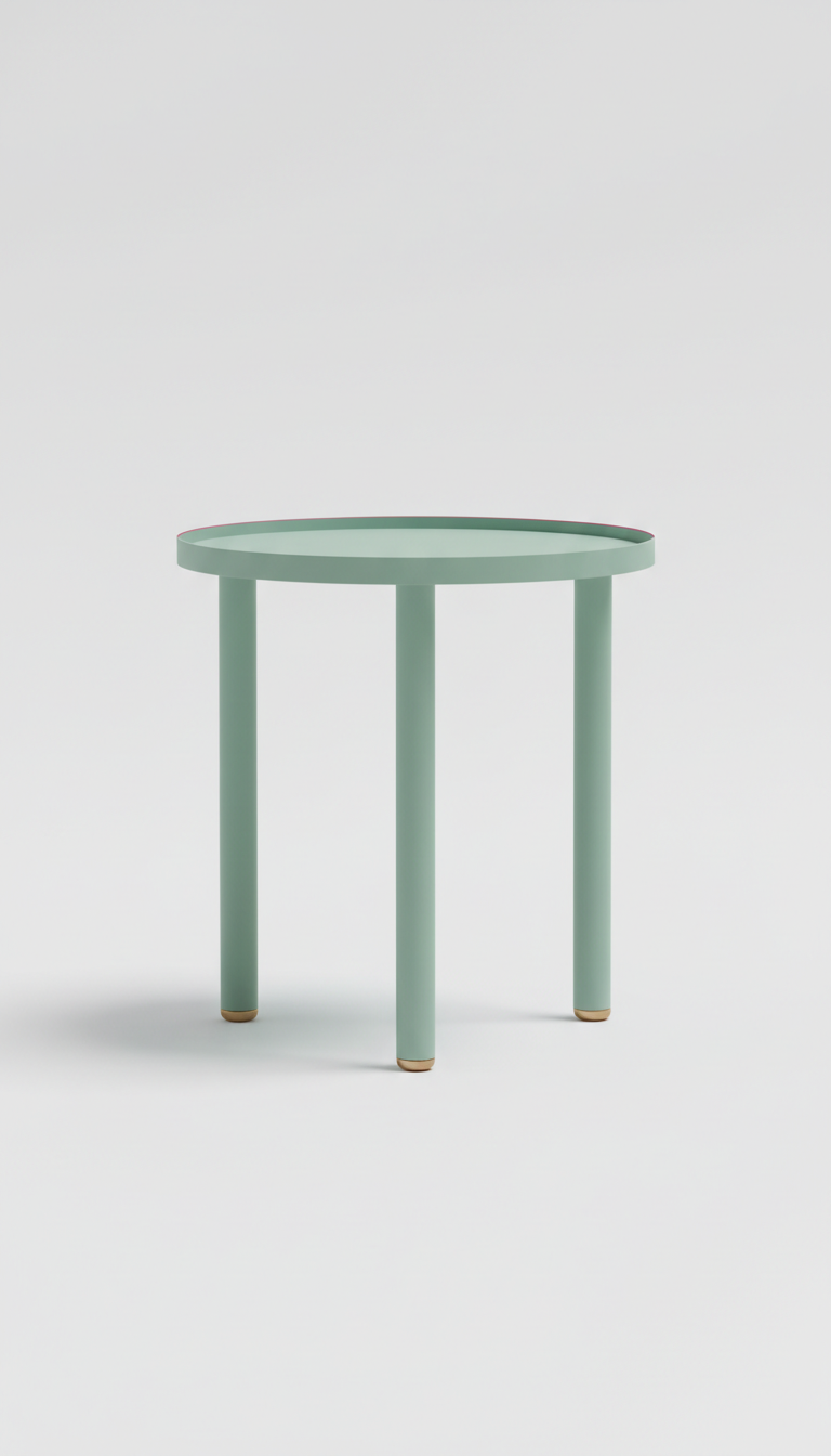 Side Table in Mist Green