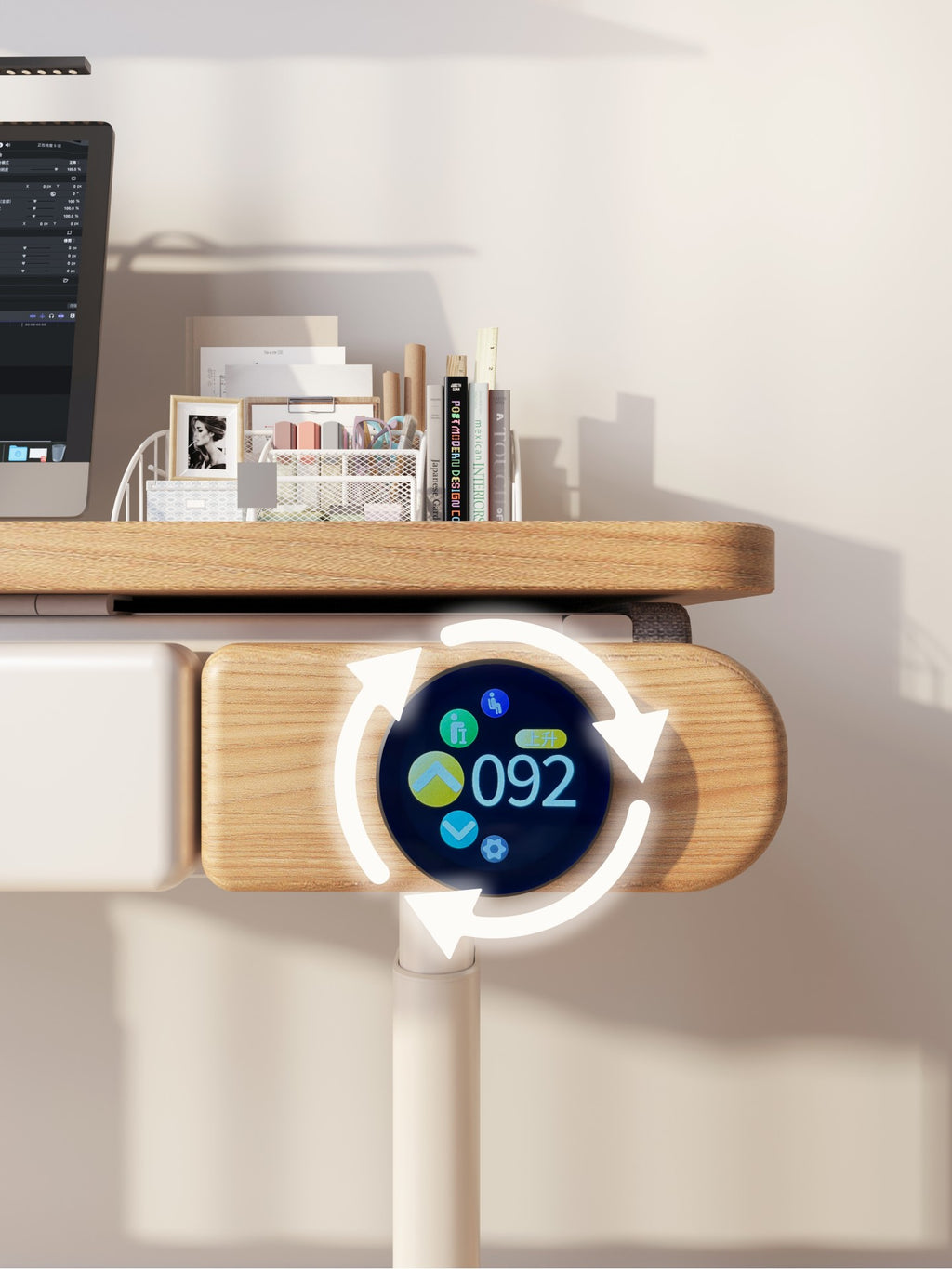 Teenager Adjustable Table with Power Socket and Drawer