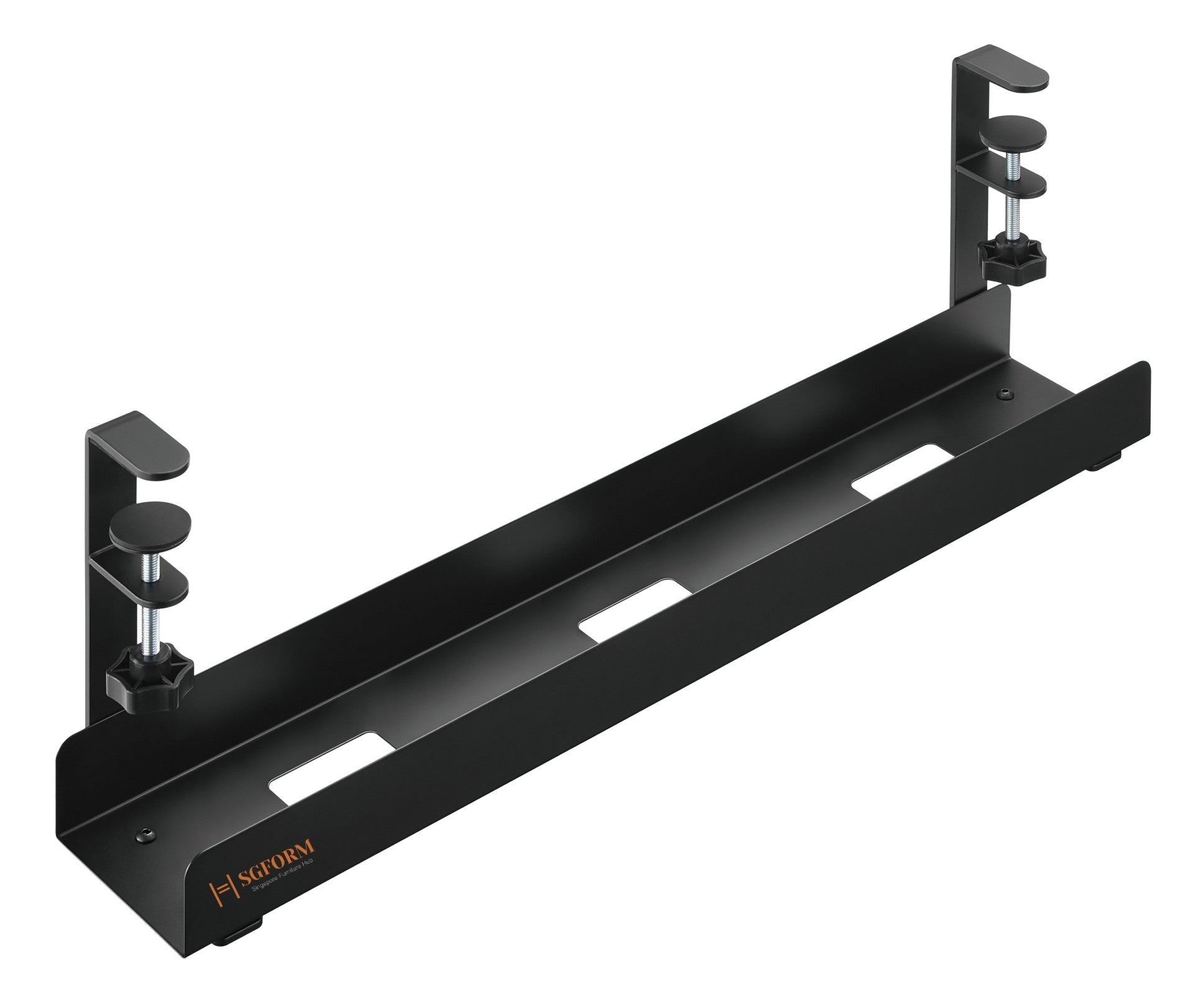 Clamp-On Under Desk Cable Trays