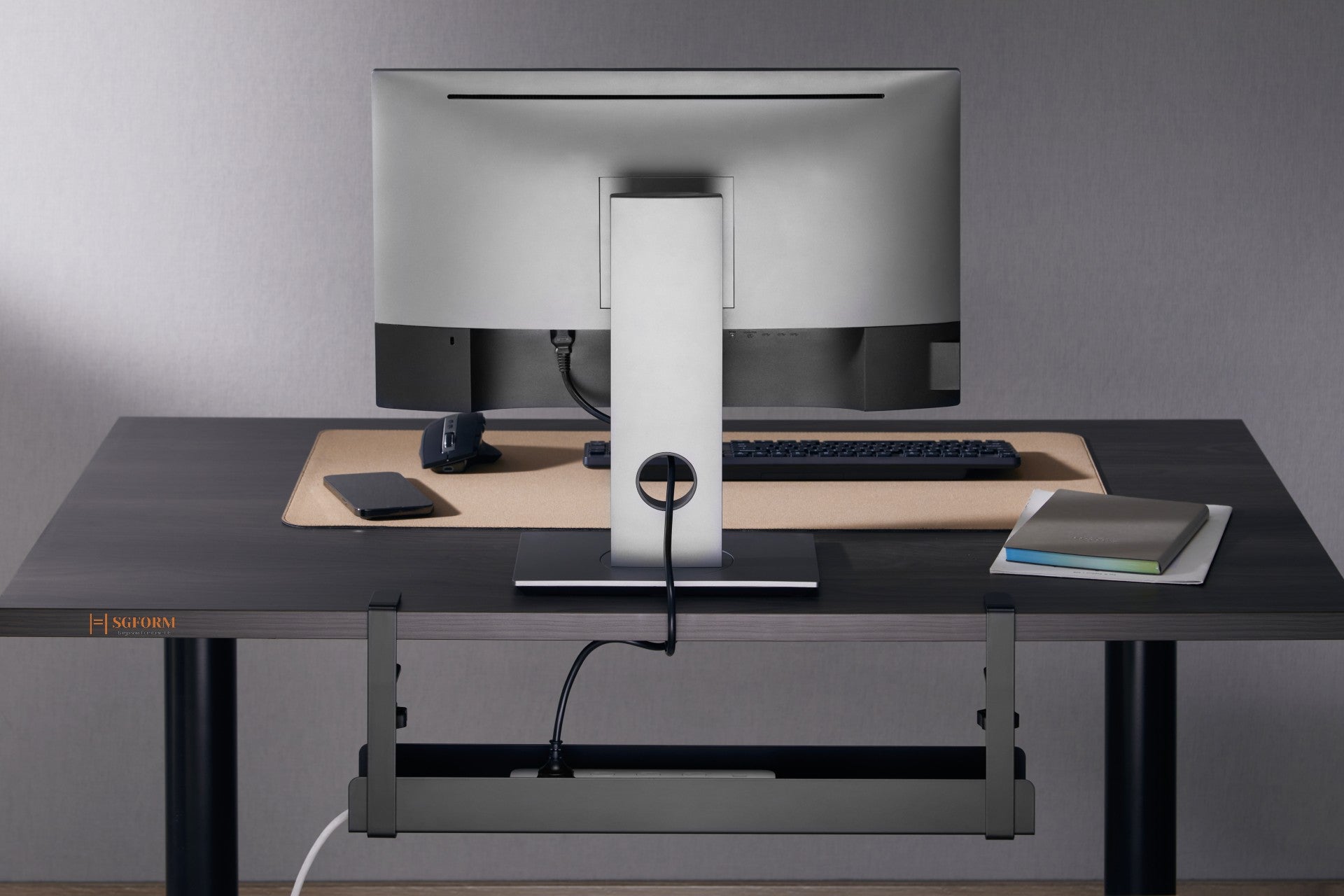 Clamp-On Under Desk Cable Trays