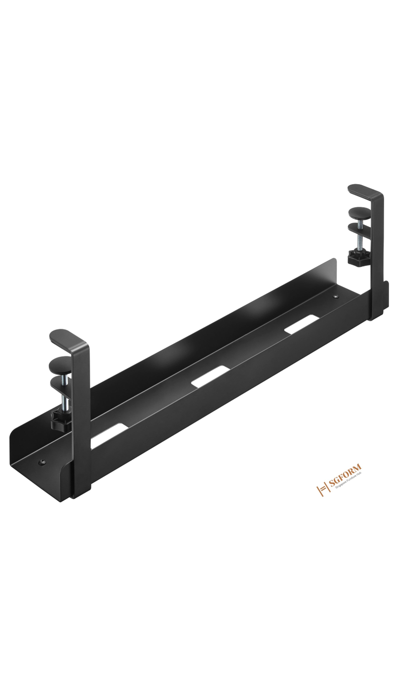 Clamp-On Under Desk Cable Trays