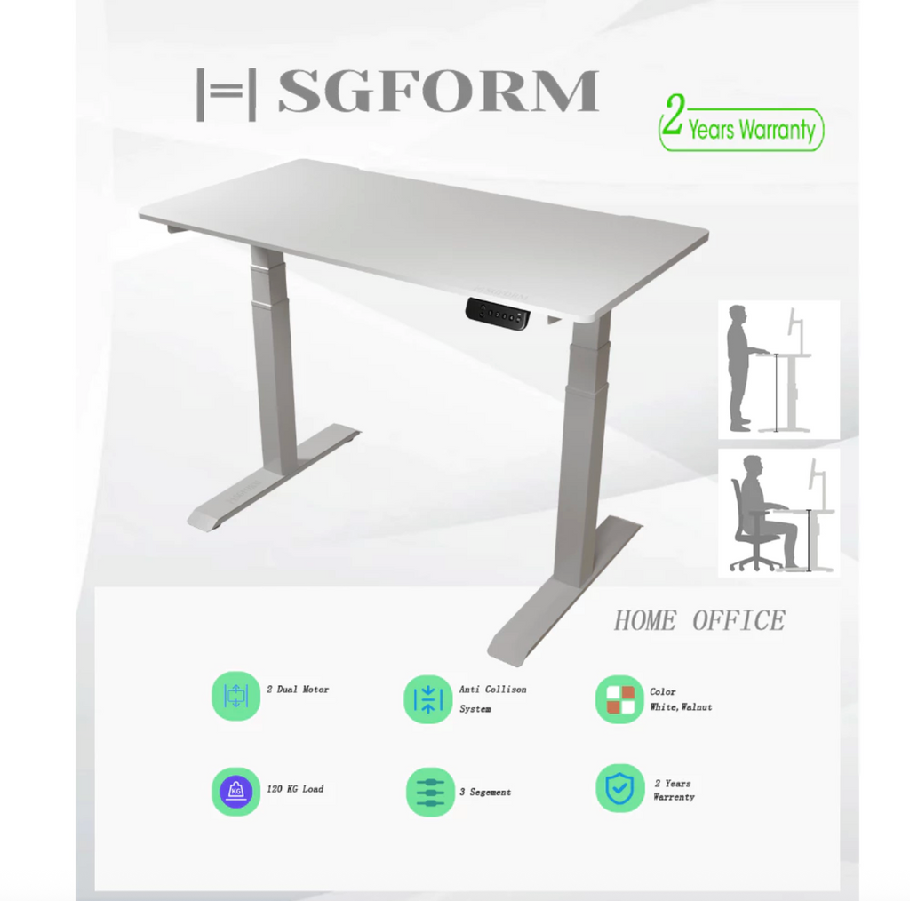 WorkMaster Dual Motor Adjustable Table Standing Desk