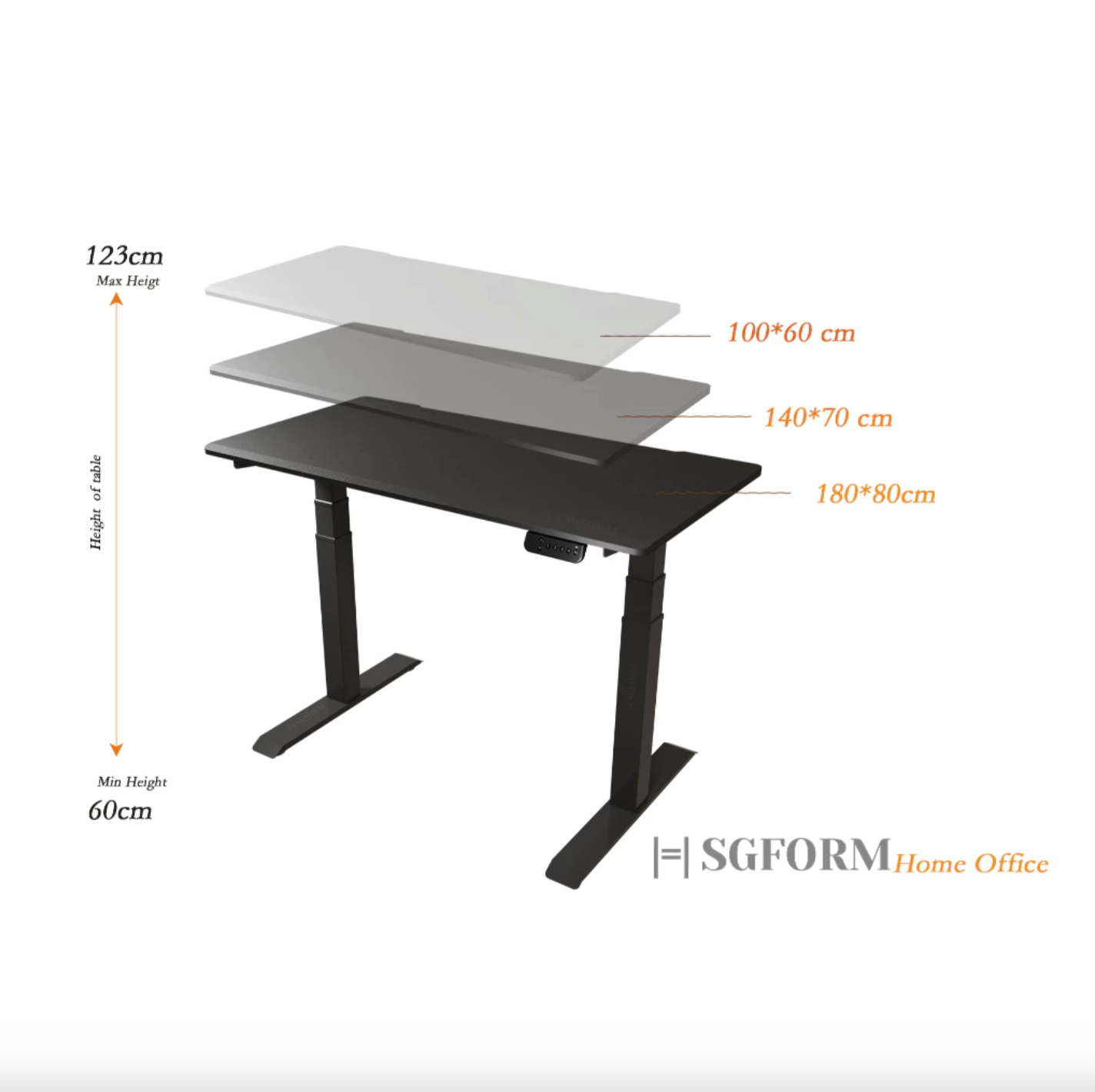 WorkMaster Dual Motor Adjustable Table Standing Desk