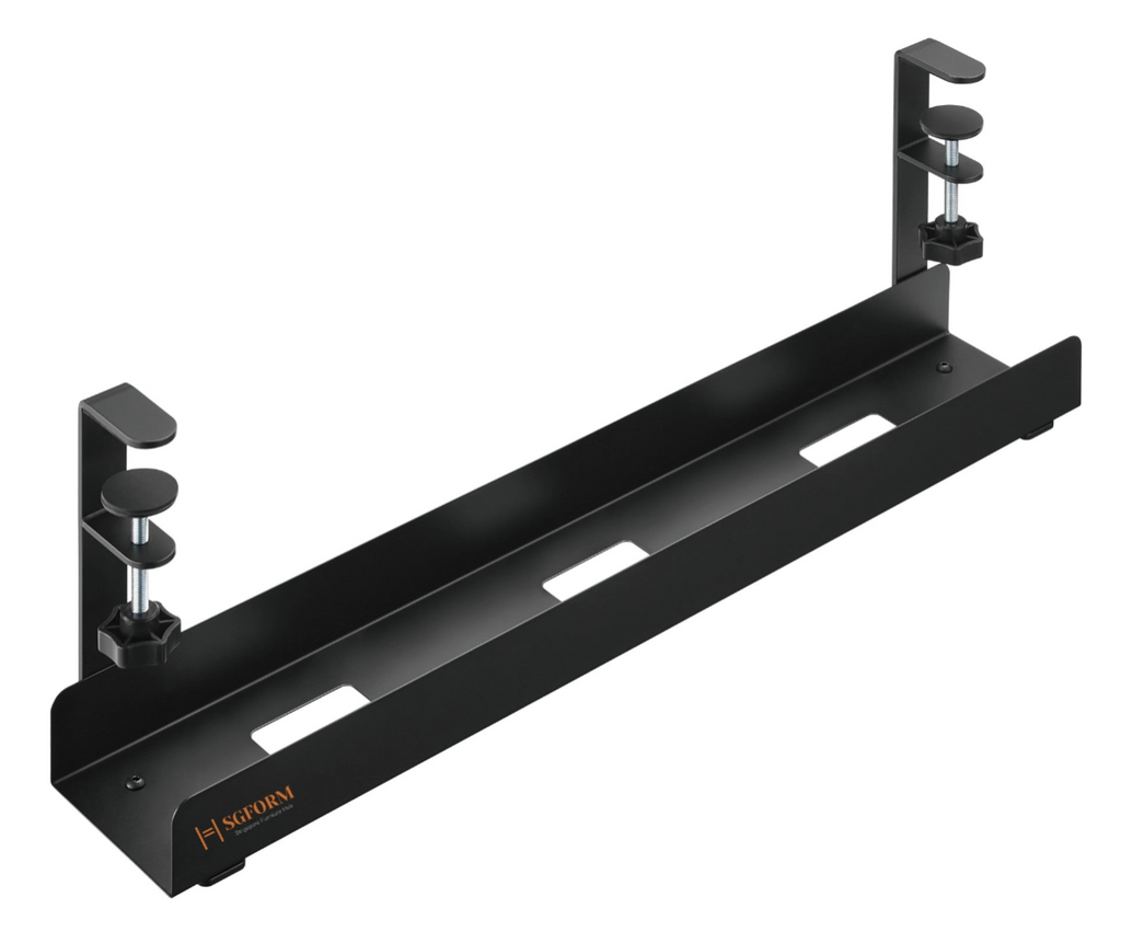 Clamp-On Under Desk Cable Trays