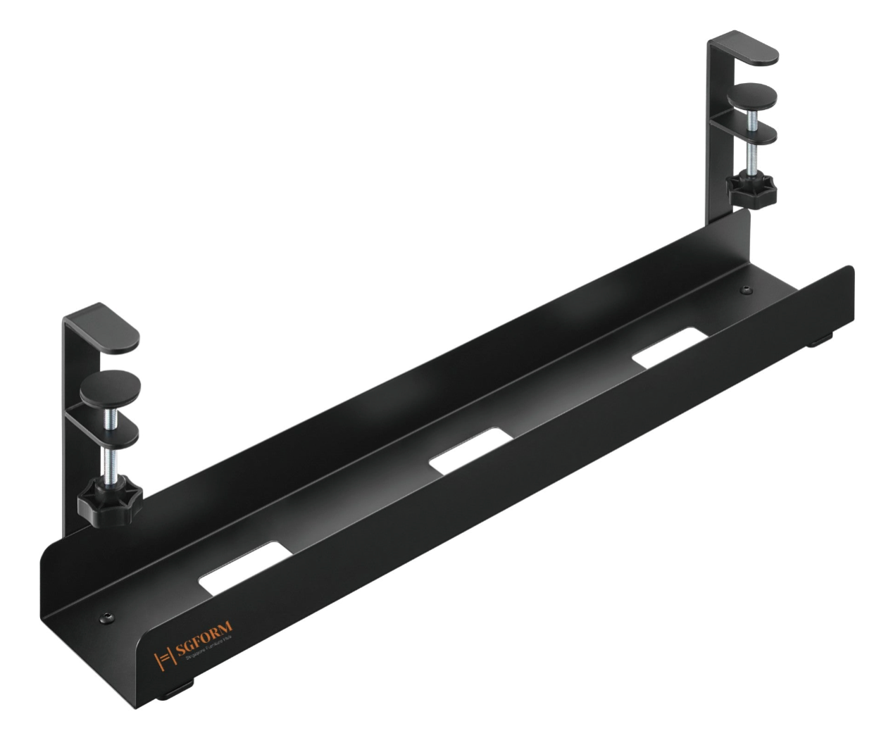 Clamp-On Under Desk Cable Trays